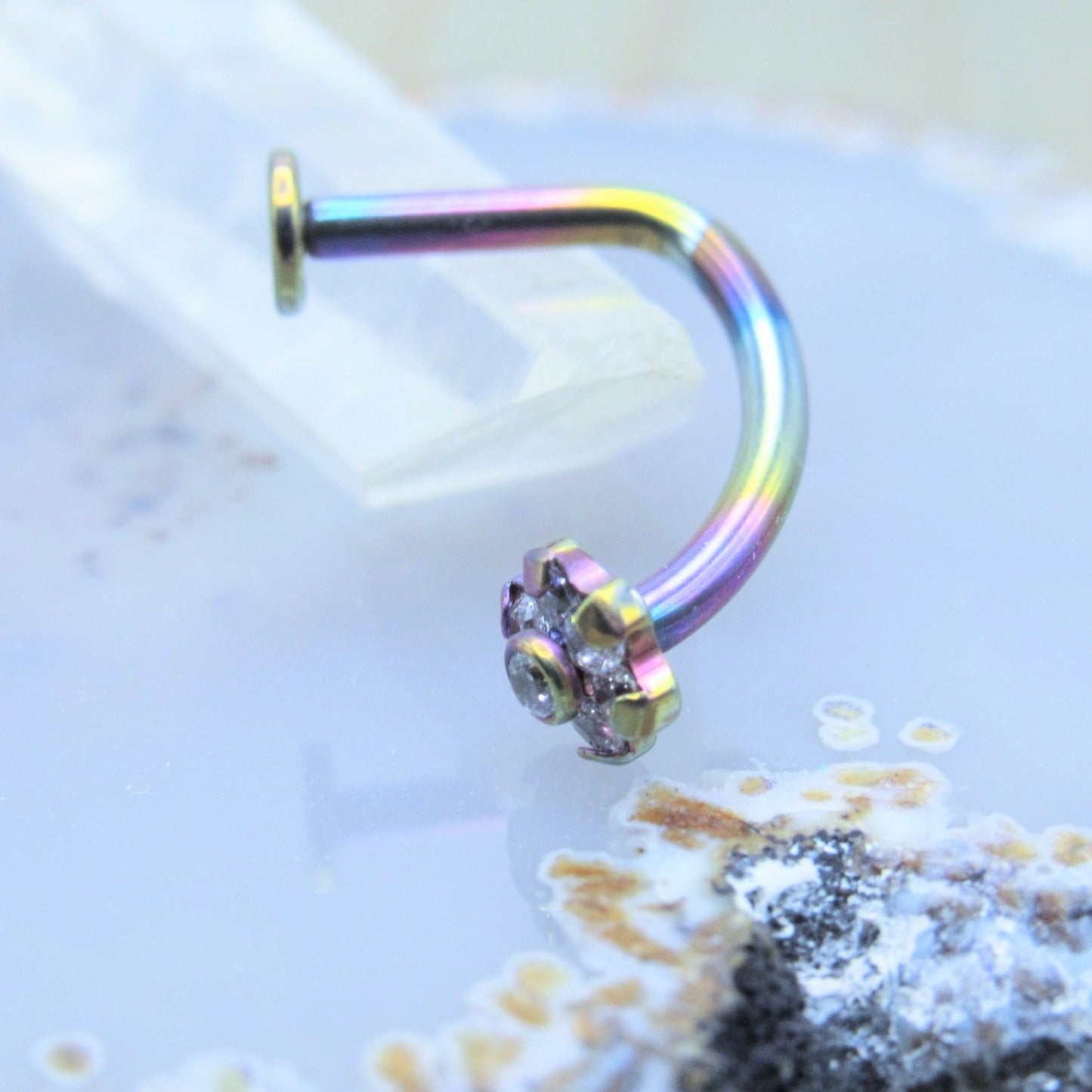 deep belly piercing j curved shaped body jewelry barbell