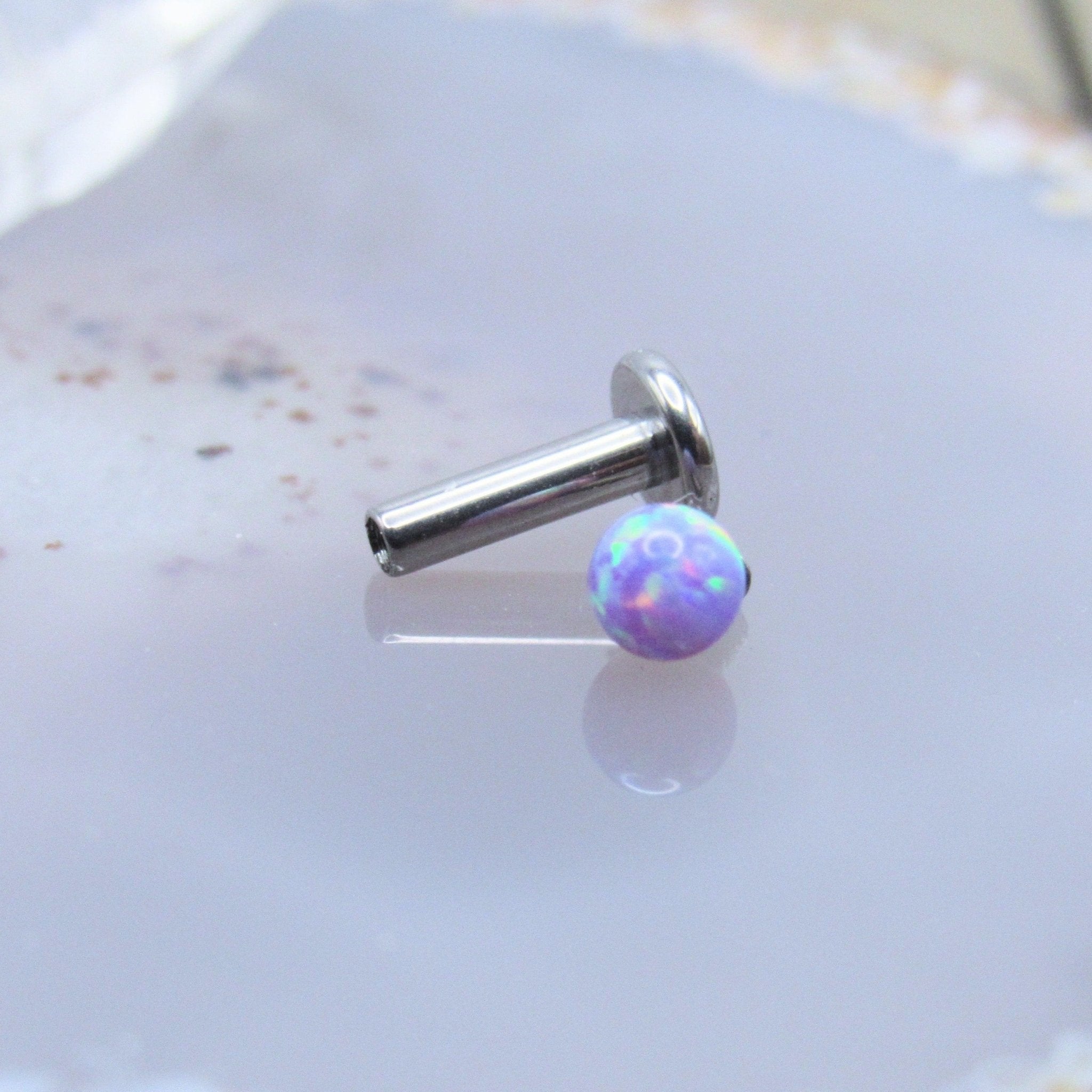 Opal lip deals stud