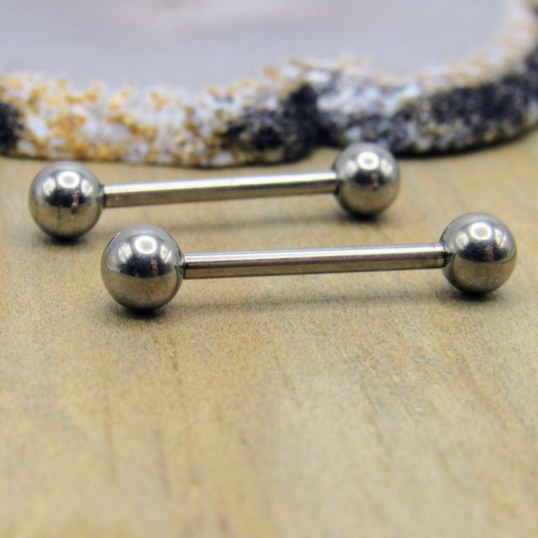 Rose gold nipple rings jewelry titanium nipple piercing barbells 14g –  Siren Body Jewelry