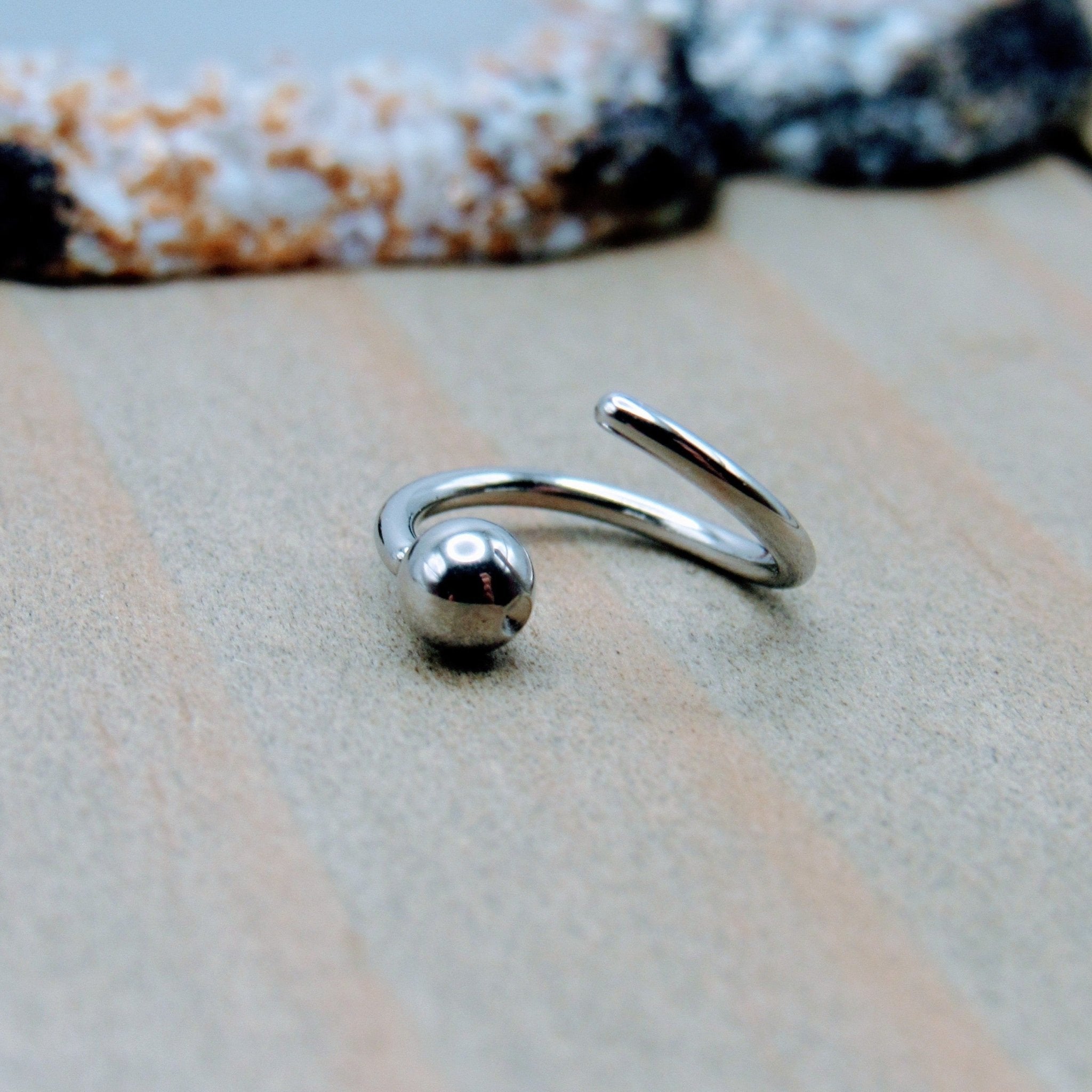 Side CZ Hinged Segment Ring | Tulsa Body Jewelry