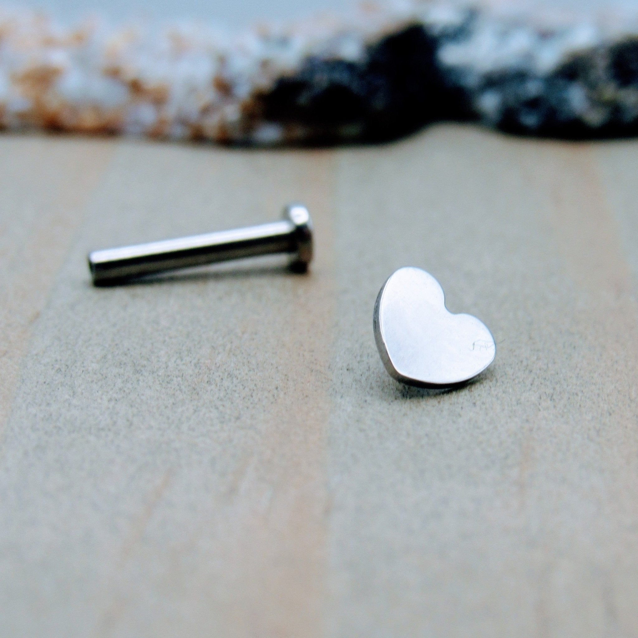 Sterling silver deals labret stud