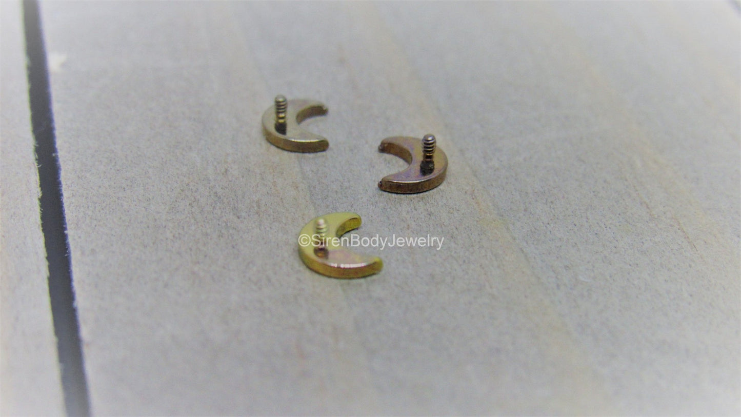 18g Helix piercing titanium flat back earring stud 5/16 length tragus –  Siren Body Jewelry