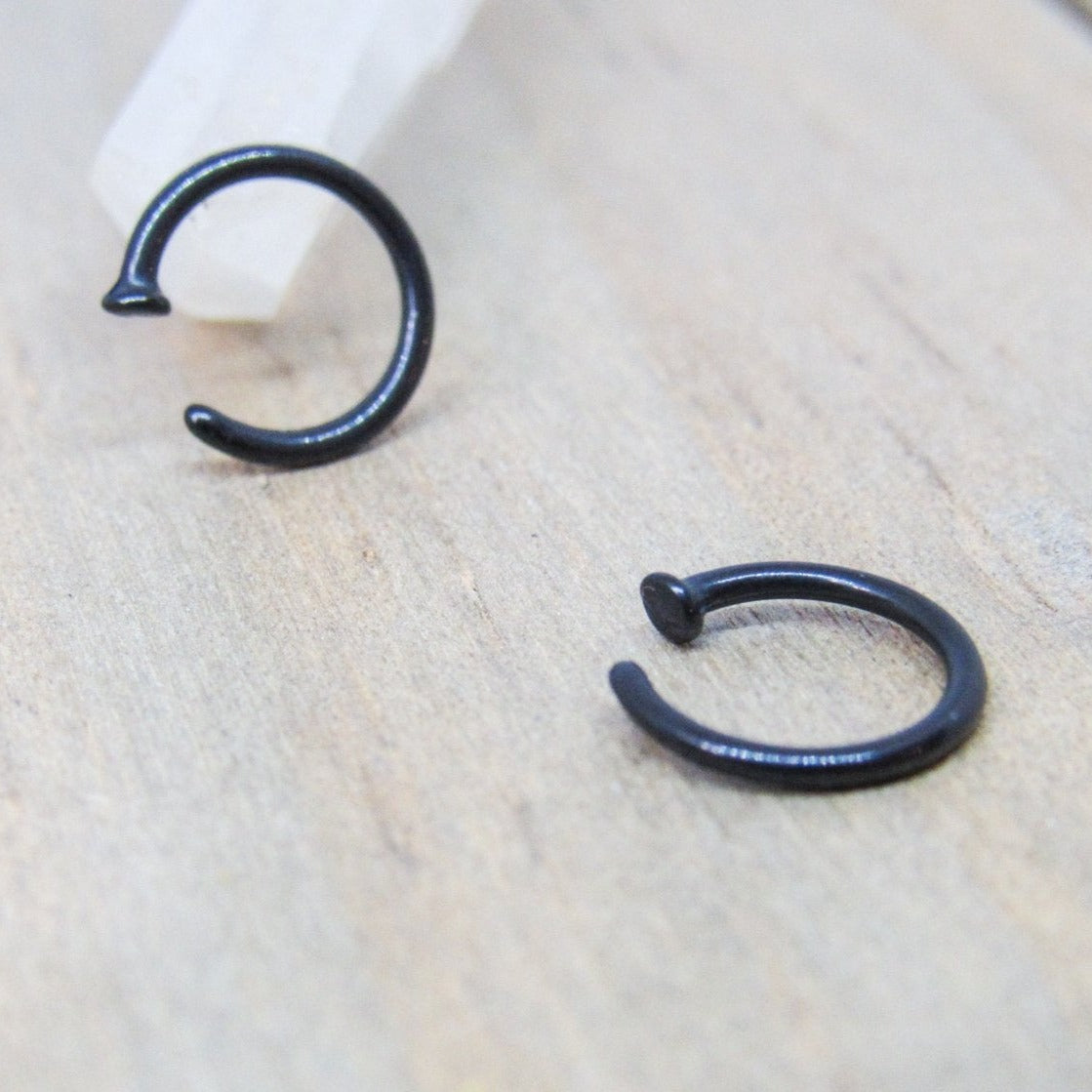 Matte black clearance nose ring