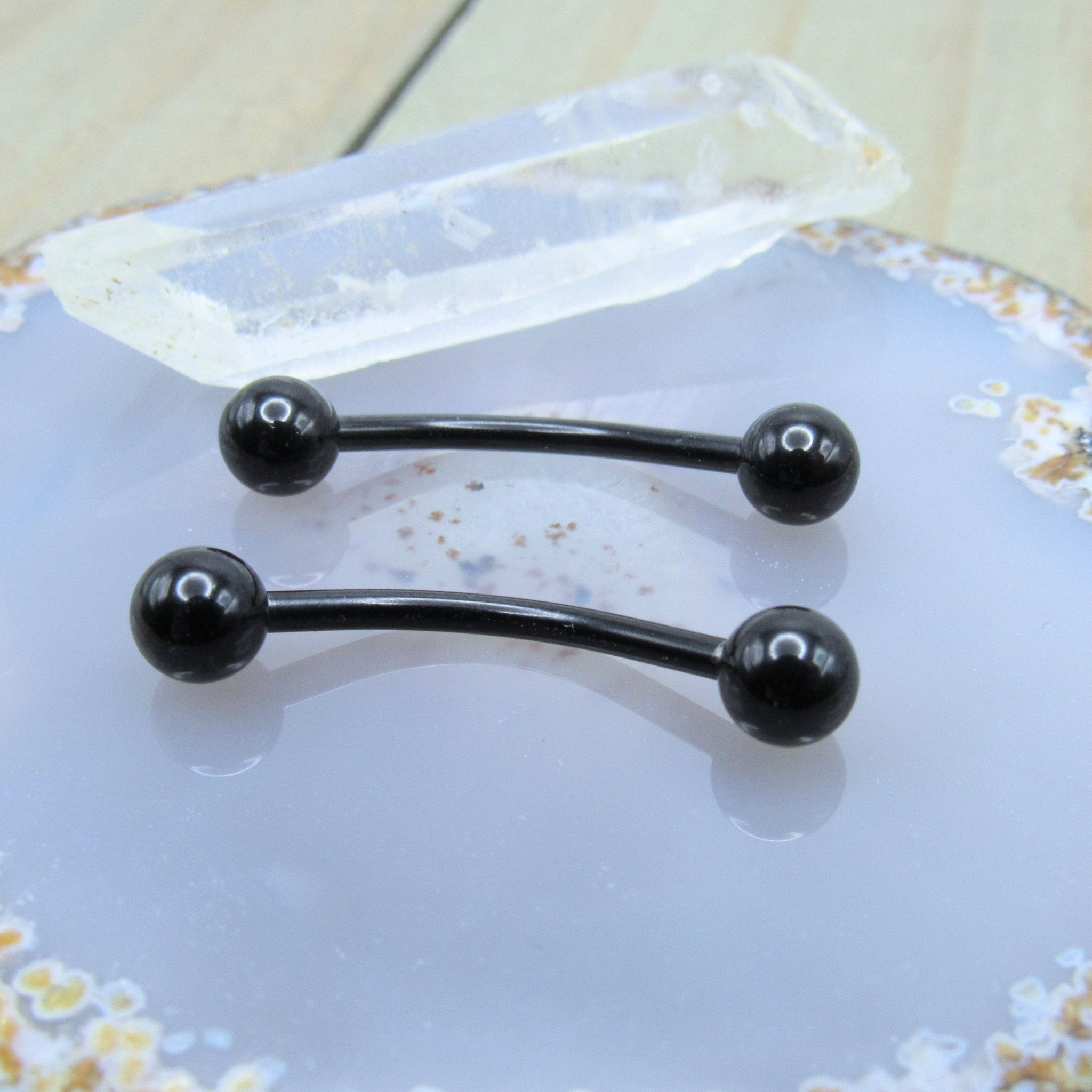 Curved hot sale nipple barbells