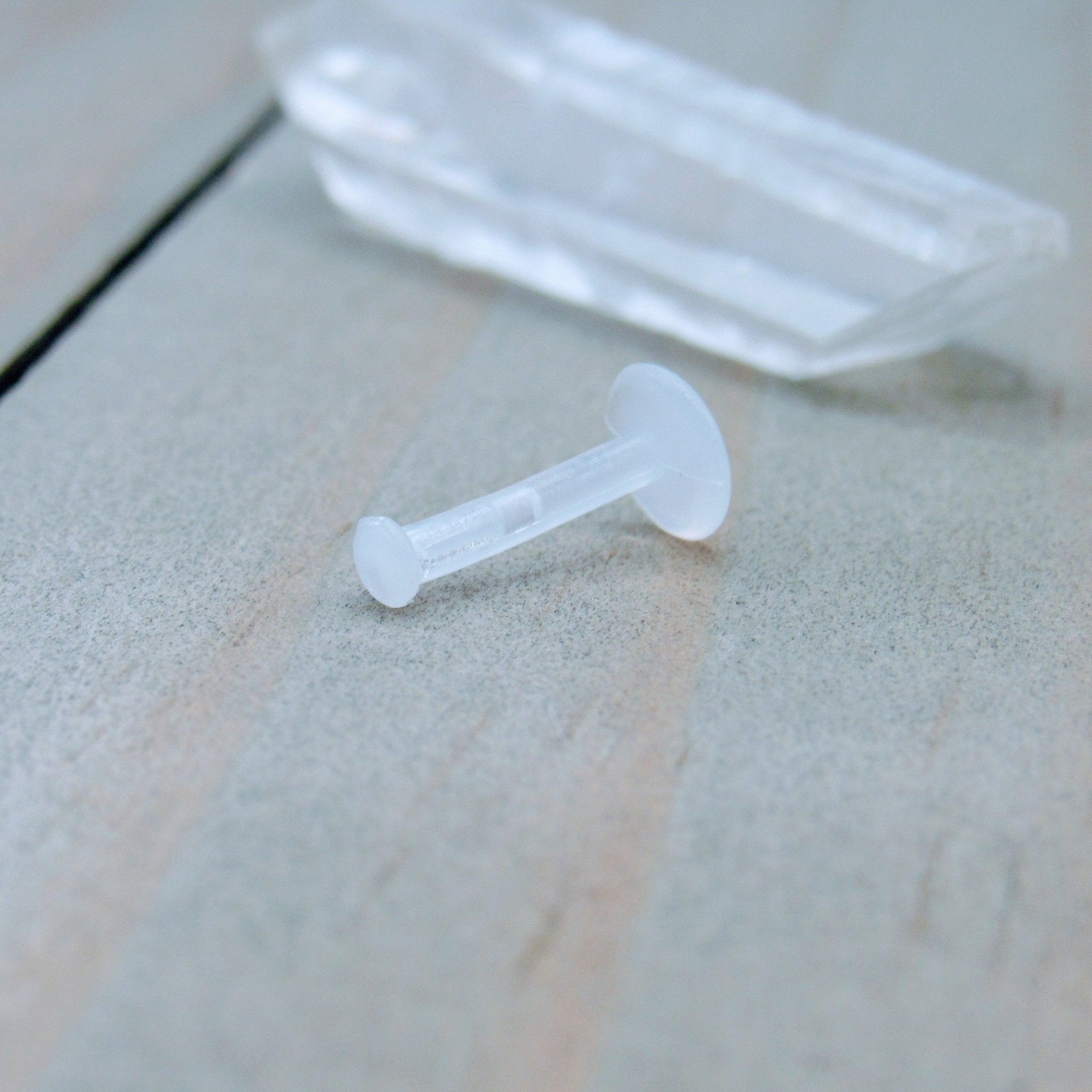 Clear retainer sale earrings