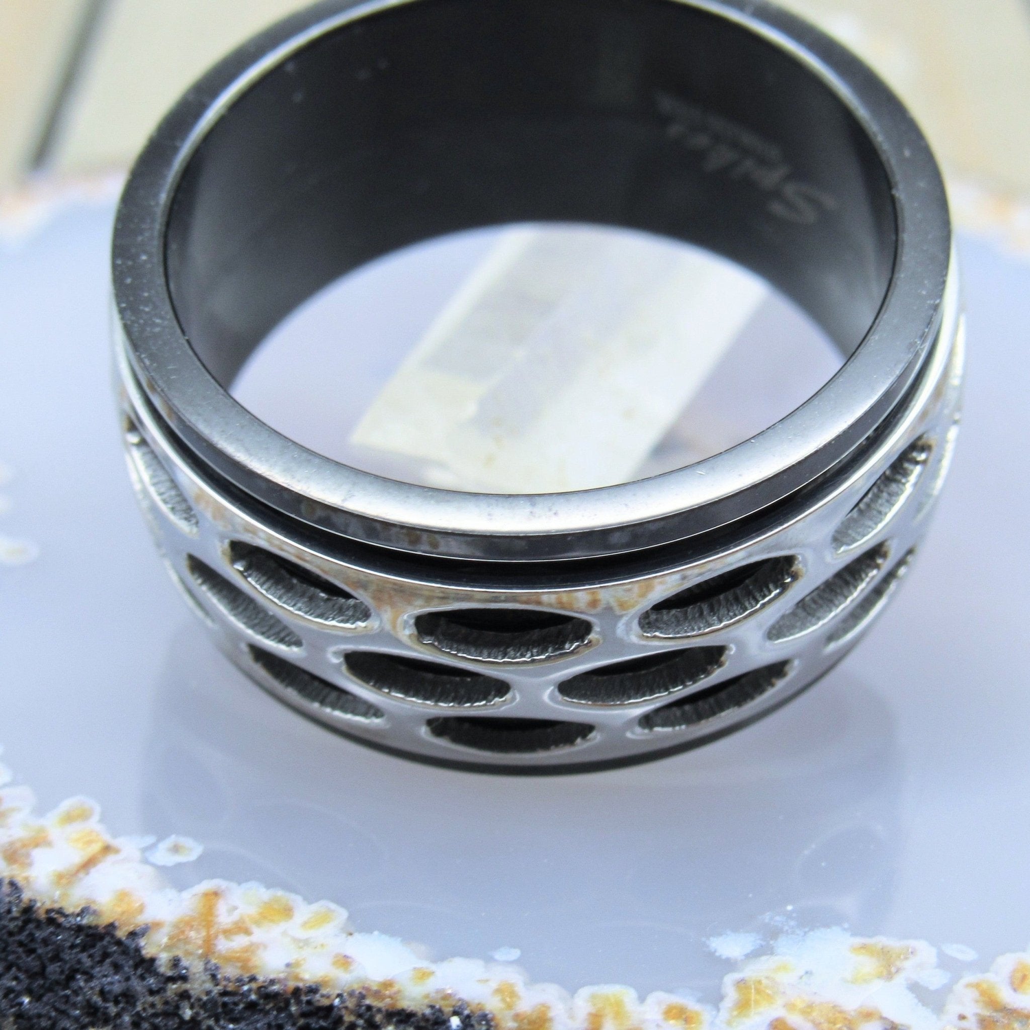 Spinner Ring With Deer Antler In Titanium | Jewelry by Johan - Jewelry by  Johan