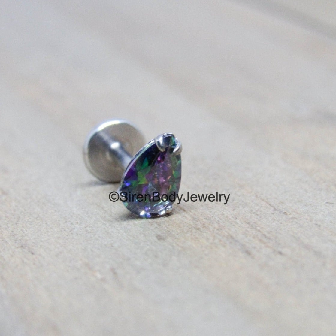 Teardrop on sale labret jewelry