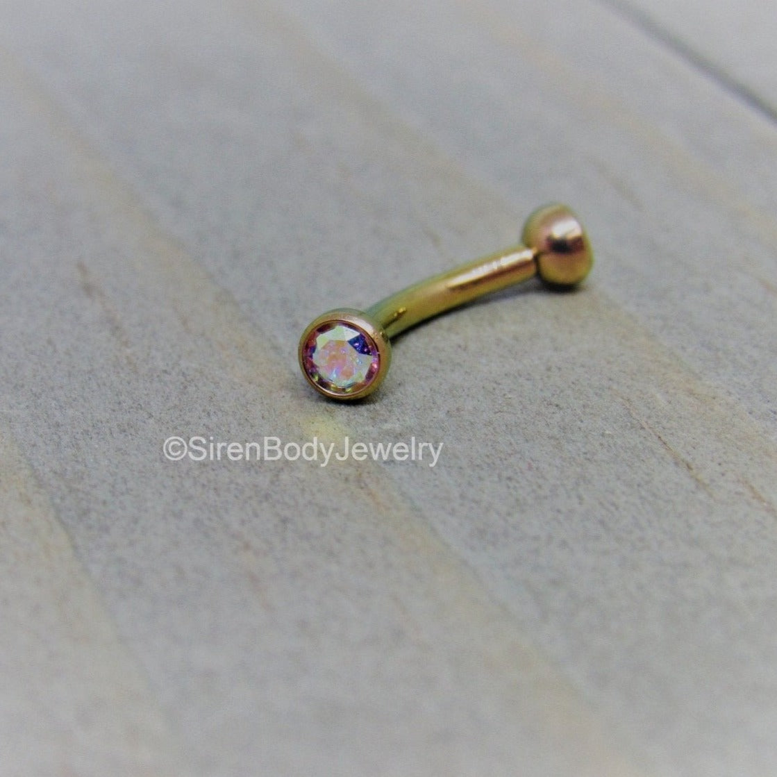 Rook piercing curved barbell 16g 5/16" pick your color titanium daith earring vertical labret barbell - SirenBodyJewelry