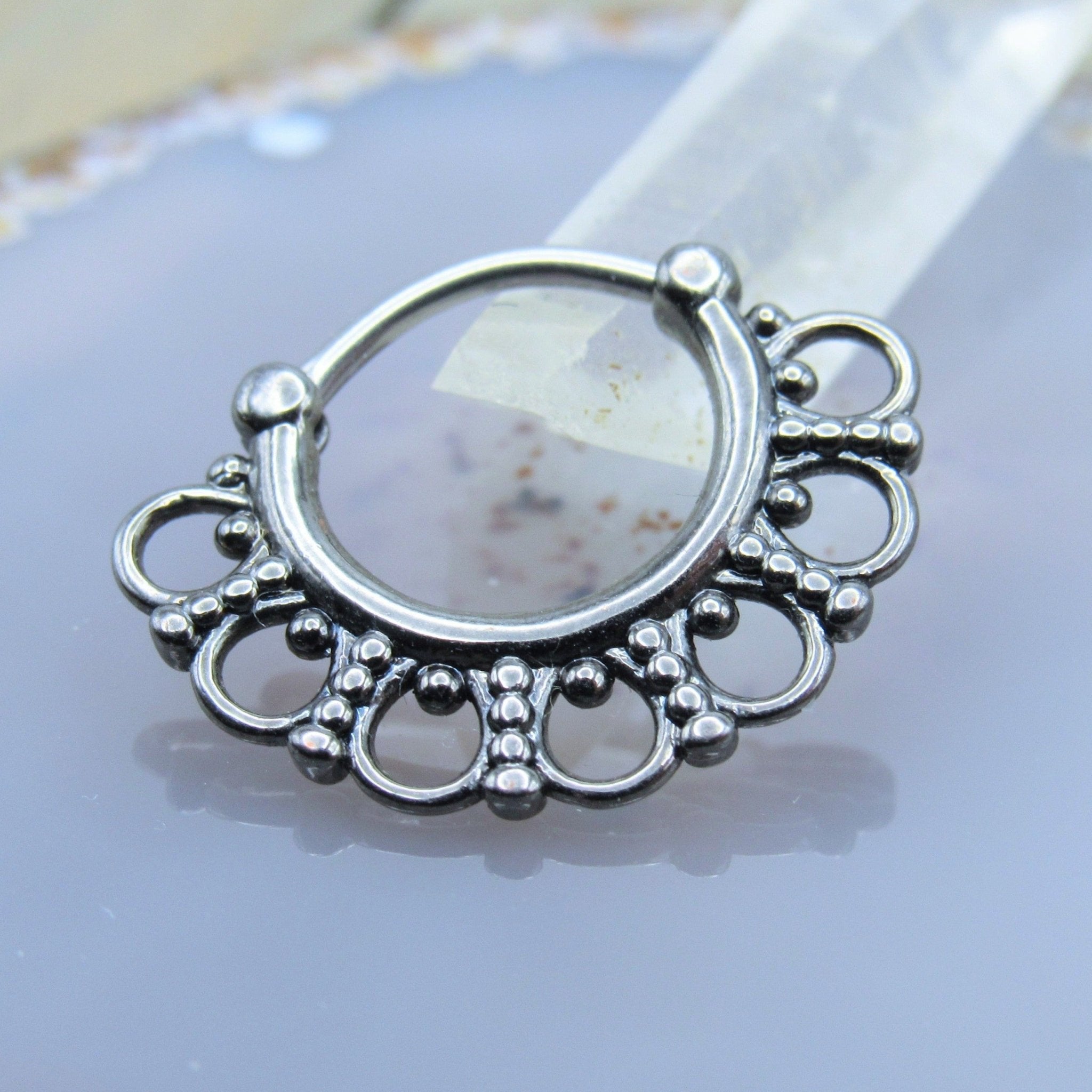 Hoop on sale septum ring