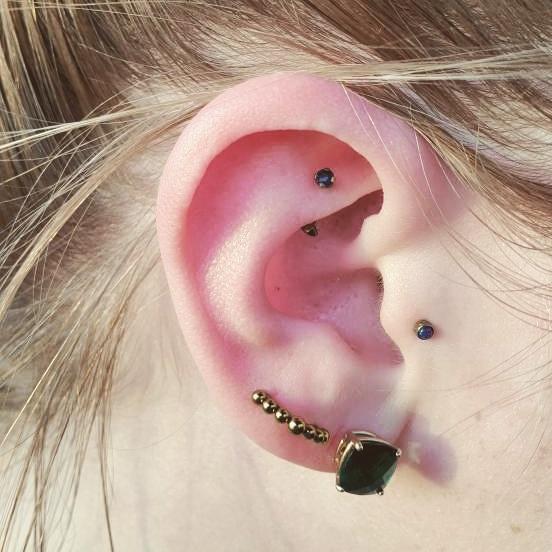 Hinged ring 14 Gauge 3/8 10mm Steel Body Jewelry Lip Ear Piercing Earrings  for Cartilage