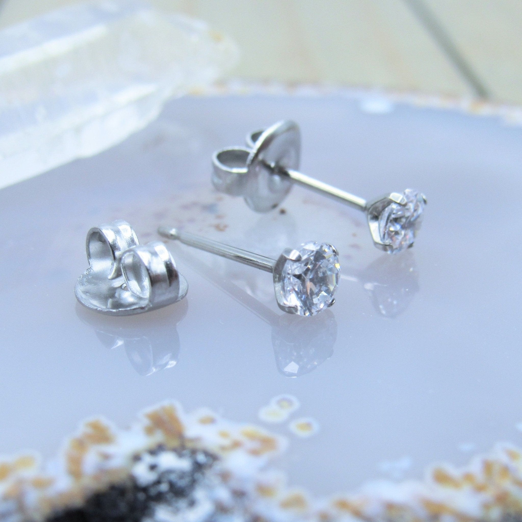 Double Piercing Diamond Stud Earrings – RW Fine Jewelry