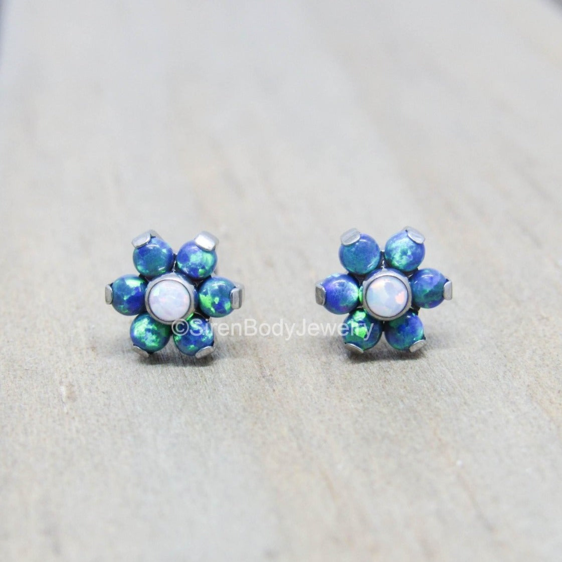 Opal Stud Earrings - Aurora Opal Faceted Earrings - Opal Jewelry – The Opal  Dealer