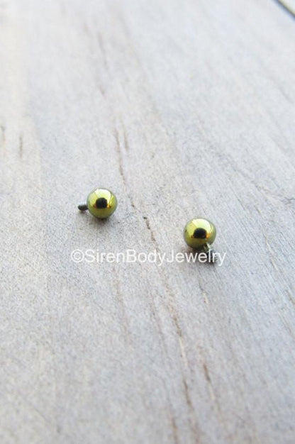 14g 5mm replacement nipple piercing ball threaded end