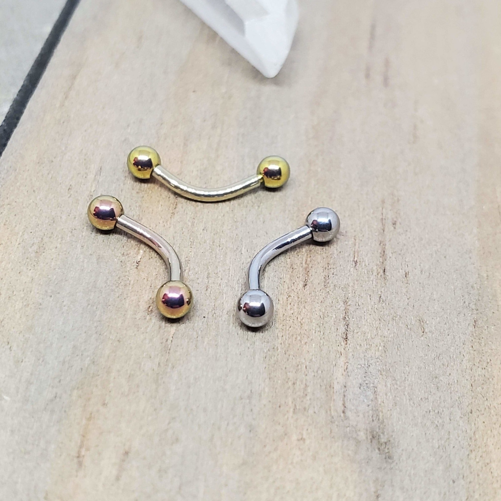 Titanium rook piercing barbell 16g 5/16