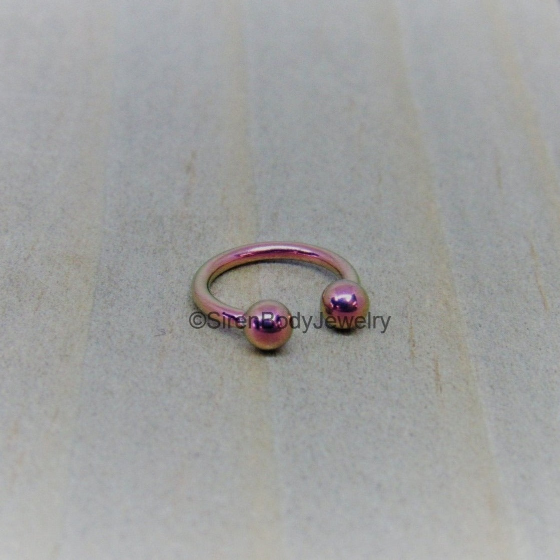 Pink on sale horseshoe septum