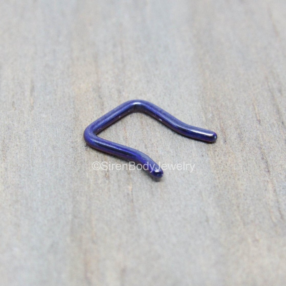 14g dark purple septum piercing retainer