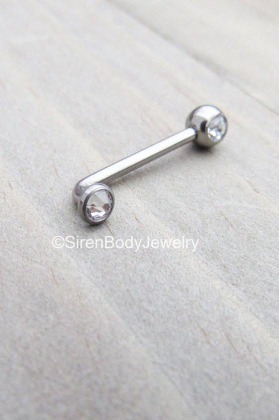 VCH piercing barbell 14g christina bars titanium high polish internally threaded genital body jewelry hood piercings straight bar ring one 